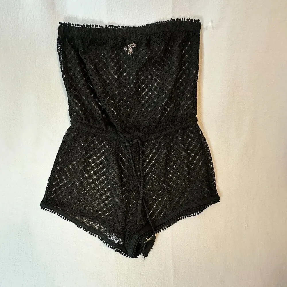 Victoria’s Secret Swim Romper Strapless Bikini Swimsuit Cover Up Womens size S/P